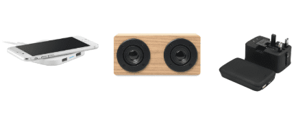 Wireless chargers and tech giveaways